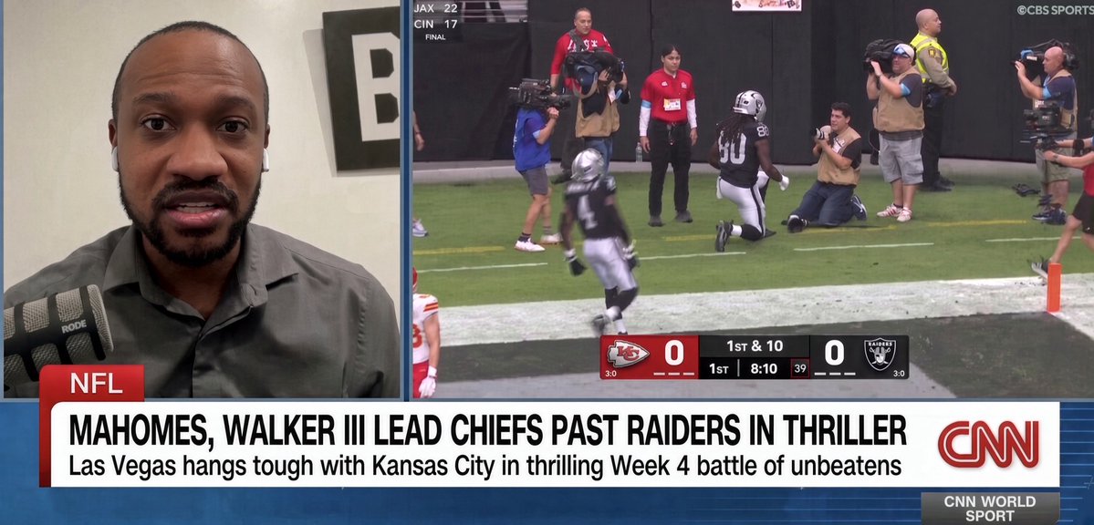 MoeMoton's tweet photo. Getting to talk Raiders on @CNN/@cnni is wild.  

It was after a loss this time, but the way this team is trending, I’m sure I’ll be on talking about their wins soon enough.

Morning segment. https://t.co/ziCEUTzCbK