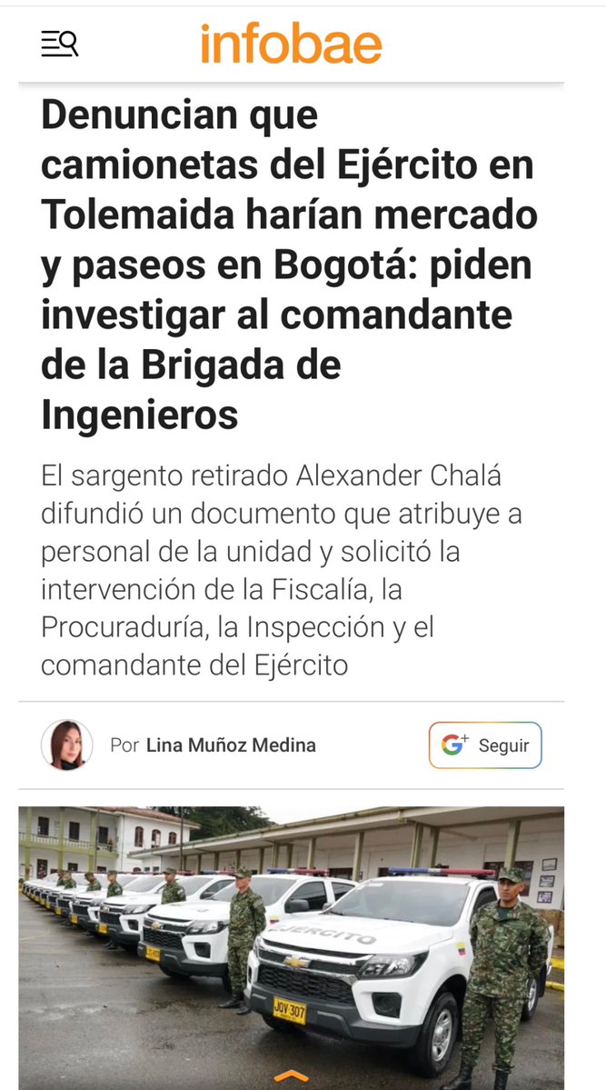 SARGENTOCHALA's tweet photo. Se requiere una investigación “pronta, imparcial y profunda” por parte de @COL_EJERCITO para determinar si se están utilizando de manera indebida los bienes estatales en la Brigada Especial de Ingenieros, ubicada en el Fuerte Militar de Tolemaida. https://t.co/yIMuYP4Mdn