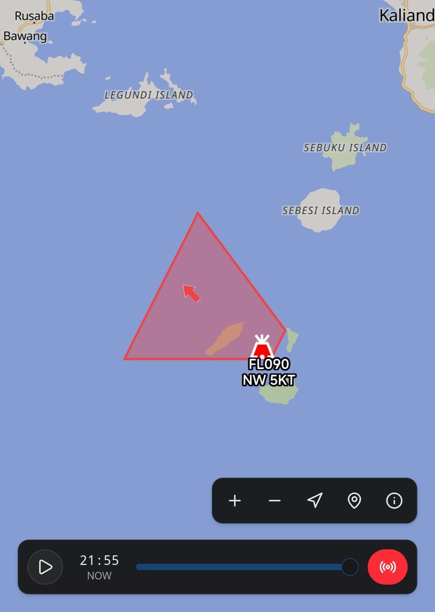 Rute_T11_T12's tweet photo. [KRAKATAU] Peta Zona Merah Abu Vulkanik | 05 Okt 21:09 WIB - 06 Okt 03:09 WIB

⚠️Terjadi Erupsi Anak Krakatau. Diprediksi menguat.

Zona merah: P. Sertung, P. Krakatau Kecil, P. Rakata

InaSIAM

Maps: https://t.co/VKB4jjYB1G https://t.co/oDIEMfUMSg