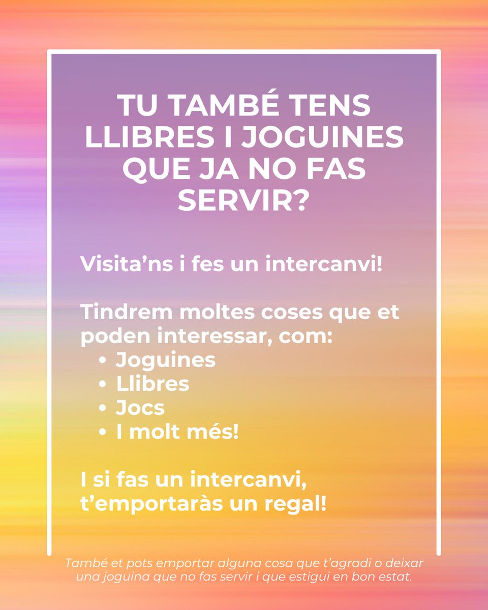 ReciclemBe's tweet photo. 📣 PUNT EBUR – ORDINO 📣

Del 15 al 17 d'octubre, ens trobaràs a la placeta del parc de Prat de Call a Ordino! ✨
👀 Hi trobaràs informació, jocs, premis i un espai d’intercanvi per fomentar les #3R ♻️

#reciclembe #Andorra #PuntEbur #Intercanvi #SumaPunts https://t.co/EdnupVPhaL