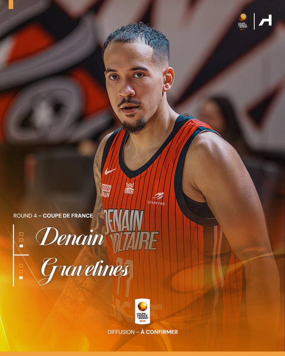 Headliners_fr's tweet photo. Denain - Gravelines
Mardi 6 octobre
20h00
Jean Degros
Denain : 2-0 en Élite 2 Gravelines : 0-2 en Betclic ÉLITE
Denain débutera avec +7 points
#CoupeDeFrance #Denain #BCM https://t.co/kTmPk3ClHl