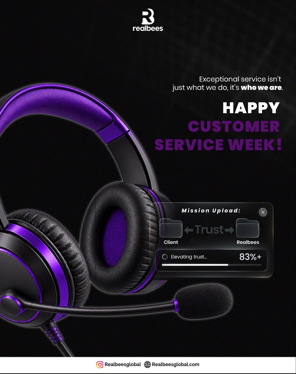 realbeesglobal's tweet photo. HAPPY CUSTOMER SERVICE WEEK🥳💜.
#Soludo #Aikou #UseVPN #Igbokoda #CWS https://t.co/mvb7GJ0acj