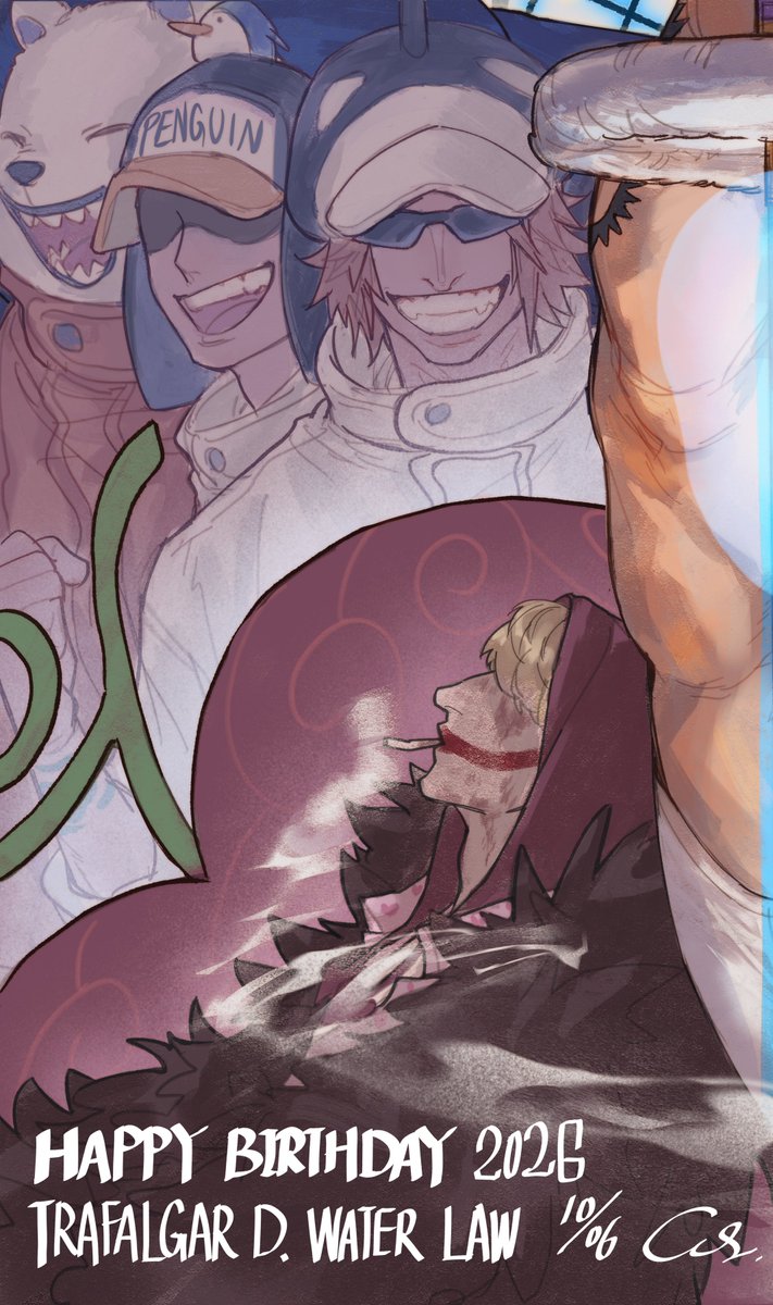 CO2_CCtan's tweet photo. HAPPY BIRTHDAY LAW！

#ロー誕生祭2026
#ONEPIECE https://t.co/lWTgcZz1yX