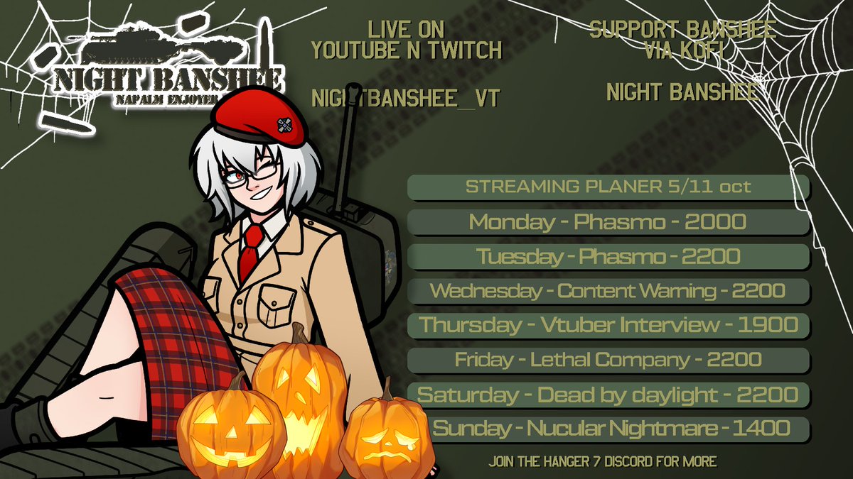 NightBanshee300's tweet photo. This weeks spooooky stream schedule

Come swing by n watch! (ALL times in BST) https://t.co/nWjWHtHAtZ