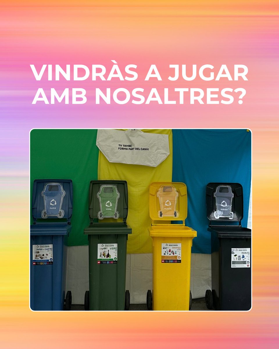 ReciclemBe's tweet photo. 📣 PUNT EBUR – ORDINO 📣

Del 15 al 17 d'octubre, ens trobaràs a la placeta del parc de Prat de Call a Ordino! ✨
👀 Hi trobaràs informació, jocs, premis i un espai d’intercanvi per fomentar les #3R ♻️

#reciclembe #Andorra #PuntEbur #Intercanvi #SumaPunts https://t.co/EdnupVPhaL