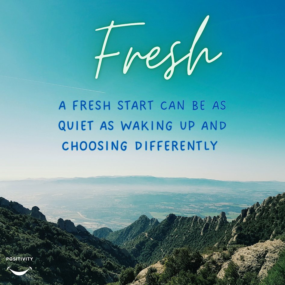PositivitySaid's tweet photo. Every morning is a new chance. 

Change doesn't always arrive with a big announcement; sometimes it begins with one small, different choice. Today you can respond with more kindness, patience, and courage than yesterday. Start gently and let your new direction unfold. https://t.co/DDPjHsGDUr