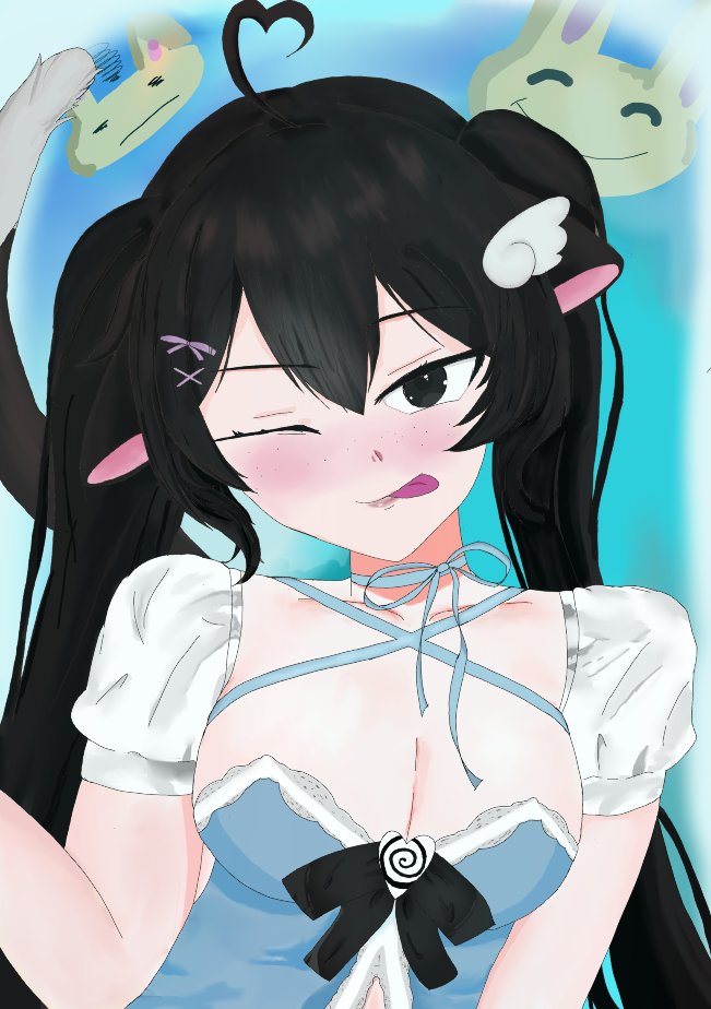 Nommyah's tweet photo. WAAAH art of me!! 🥺💖
thank uuuuuu😽

art by ijustdontkn0w 

#VTuber #CatgirlVTuber #NommyaArt #Nyaa https://t.co/l0bLLKSYmZ