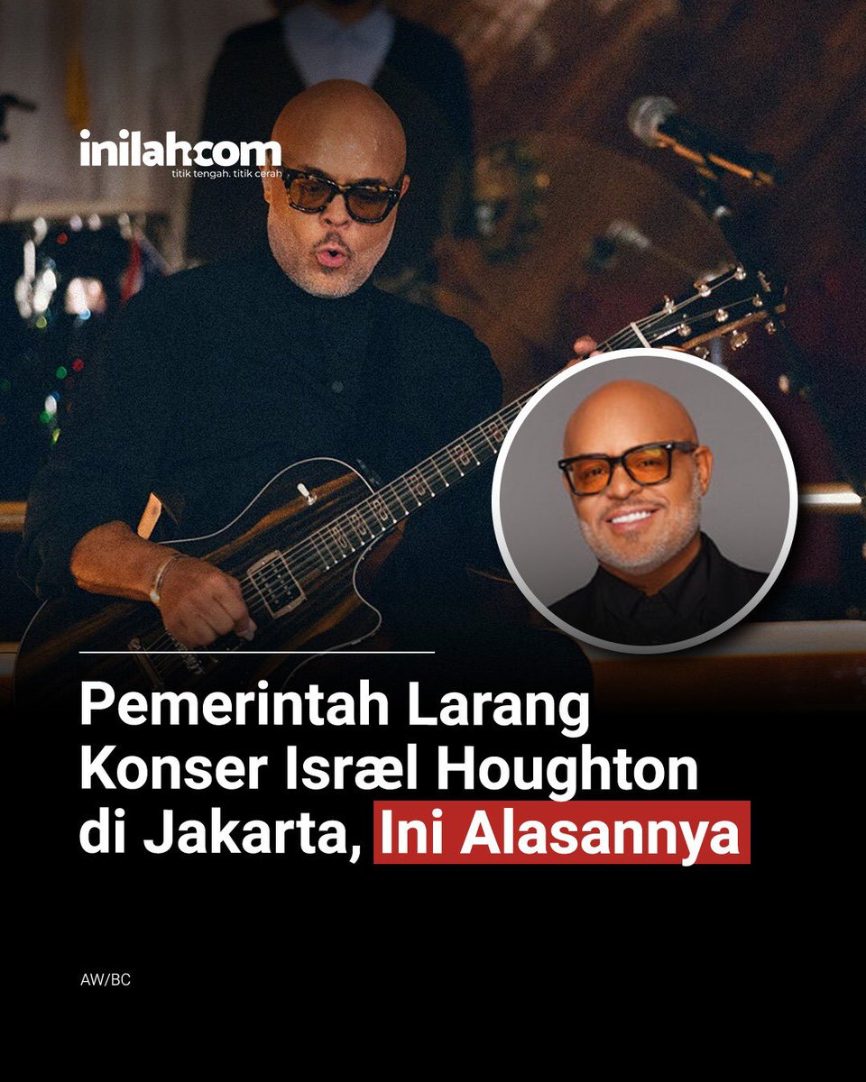 inilahdotcom's tweet photo. Pemerintah melarang konser penyanyi gospel Amerika Serikat Israel Houghton bersama Israel & New Breed di Jakarta pada 24 Oktober 2026.

Menteri Koordinator Bidang Hukum, HAM, Imigrasi, dan Pemasyarakatan Yusril Ihza Mahendra mengatakan keputusan tersebut diambil setelah pemerintah mempertimbangkan aspek keamanan serta kontroversi konser serupa di sejumlah negara.

Menurut Yusril, konser tersebut menjadi perhatian sebagian masyarakat Indonesia dan sebelumnya menimbulkan kontroversi di negara tetangga, Malaysia.

Pemerintah juga menemukan bahwa pertunjukan musik gospel serupa di sejumlah negara dimanfaatkan untuk kampanye politik mendukung Zionis Israel. Salah satunya melalui pernyataan I stand with Israel yang disampaikan di sela kegiatan.

Yusril menilai narasi tersebut sensitif karena berpotensi bertentangan dengan politik luar negeri Indonesia dan sikap pemerintah yang mendukung perjuangan rakyat Palestina untuk mencapai kemerdekaan.

-

Selengkapnya kunjungi website dengan klik link di bio atau download aplikasi di AppStore dan Google Play Store.

#inilahNews #FreePalestine #Inilahcom #TitikTengah #titikcerah