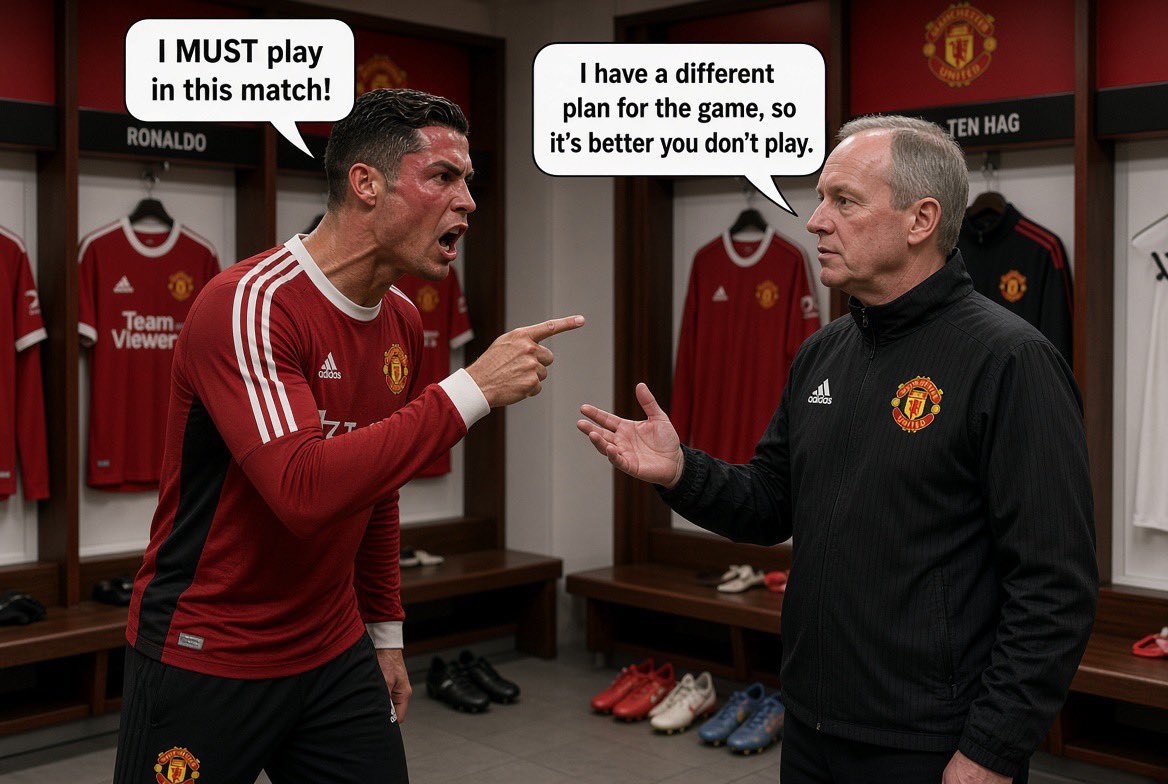 Tayeofonas's tweet photo. @piersmorgan @Cristiano Meanwhile, Ronaldo before the game https://t.co/EJD5iY4zHi