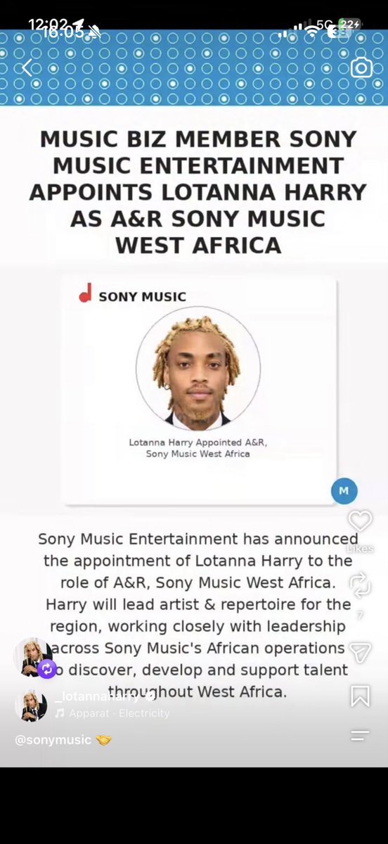 ckayibiz's tweet photo. Never thought I’d see the day I’d have to make this type of announcement. But as the current GM OF SONY MUSIC WEST AFRICA I can confirm this individual does not work for me or any part of the Sony company. 

Please do not pay him any money this is a scam! https://t.co/AUonGfsu2z
