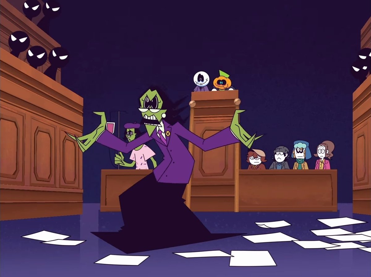 doveytunes's tweet photo. i never realized she was holding a witch trial in this scene https://t.co/qYIzFMAgUq