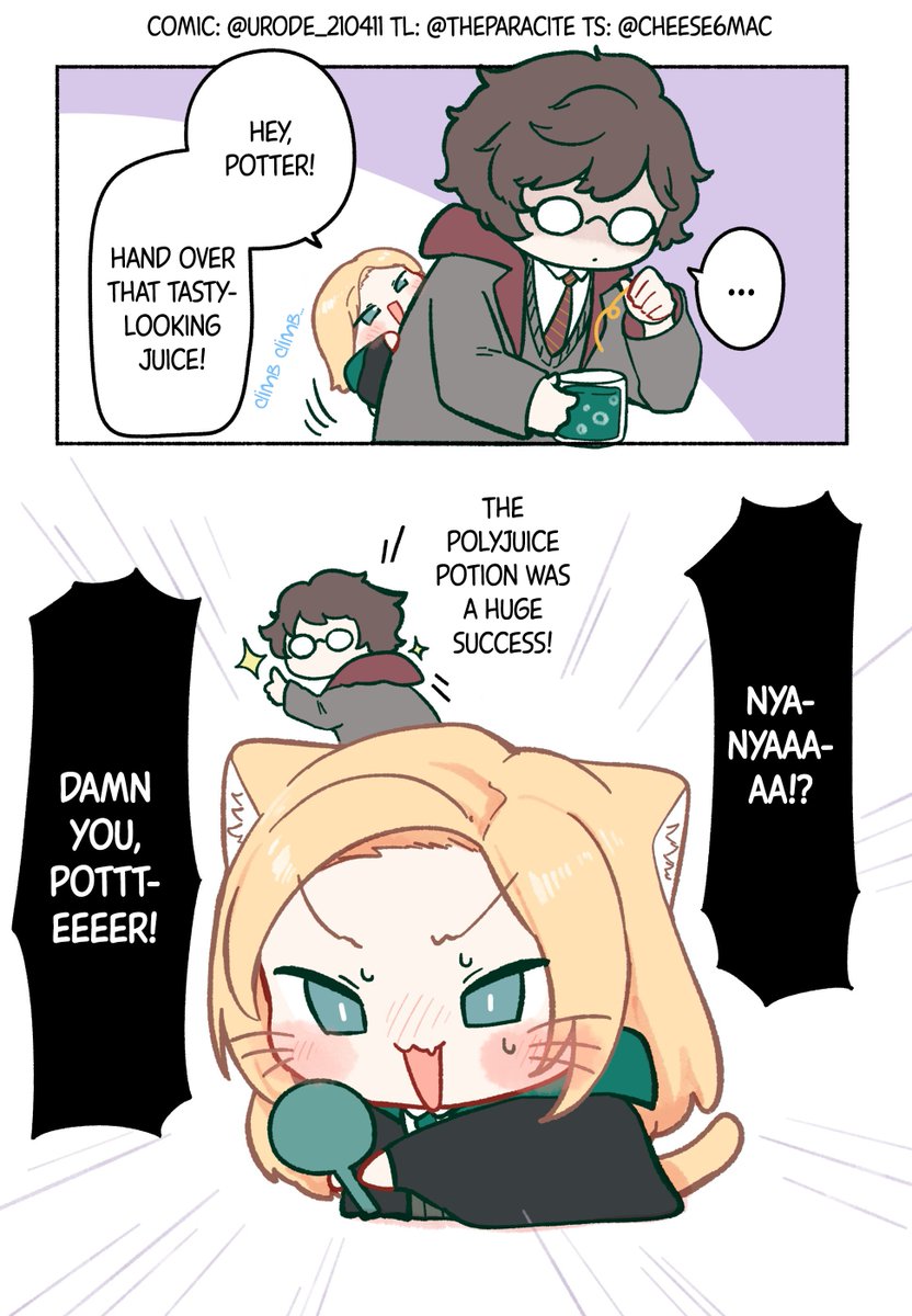Cheese6Mac's tweet photo. 英語版です! [EN]
Genderbent Malfoy Rakugaki Part 2
Translation/英訳 @TheParacite
Typeset/植字工 @Cheese6Mac https://t.co/z070Ze7QYJ