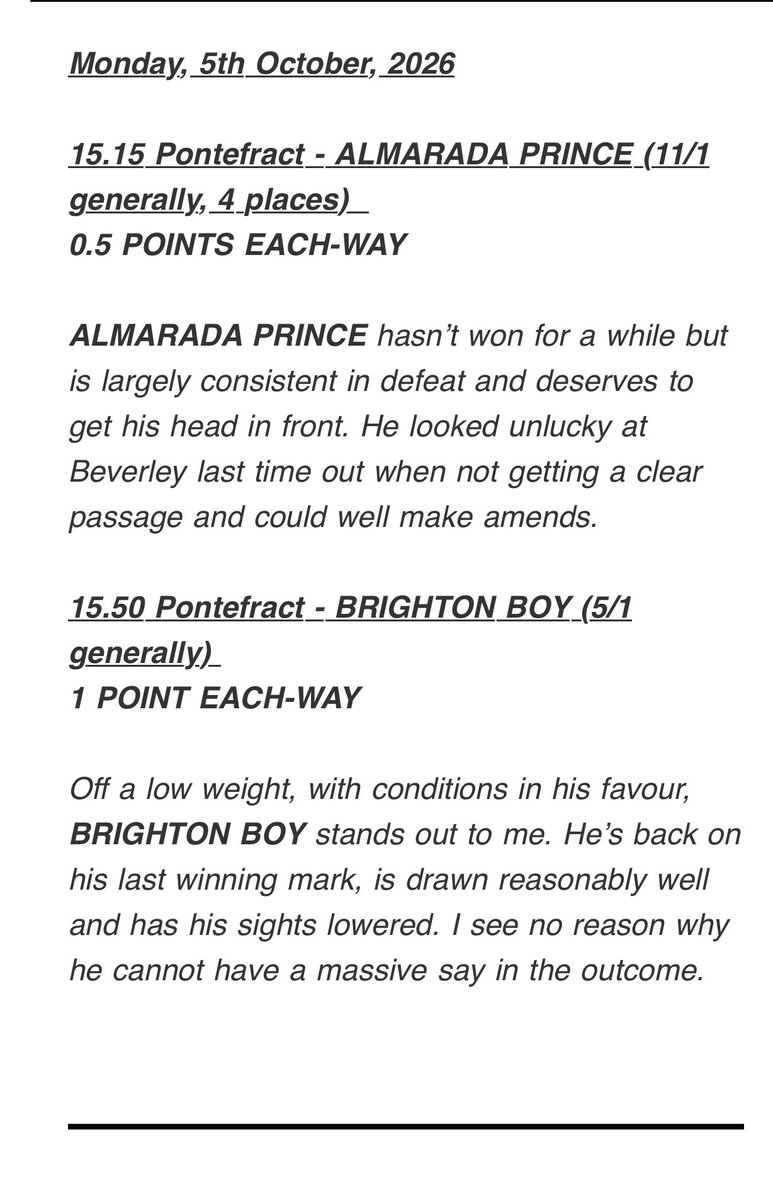 Architect_Tips's tweet photo. Brilliant start to the week for members. Massive double lands! 11/1 and 5/1 winners from two tips. Join https://t.co/kCjDCjCzgJ to get involved with tips like this! https://t.co/b0djaQlNk4
