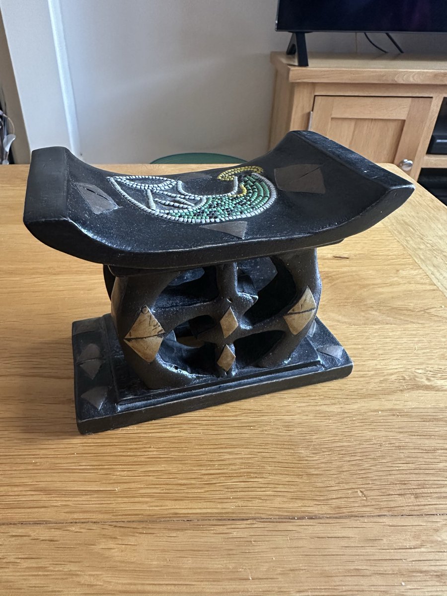 Vintage0Antique's tweet photo. Check out #Miniature Hand #Carved #African #Ashanti #Stool #Ornament with Beaded & Brass #Design https://t.co/UNMxIWbtaN #eBay via @eBay_UK https://t.co/vdtWByxxa3