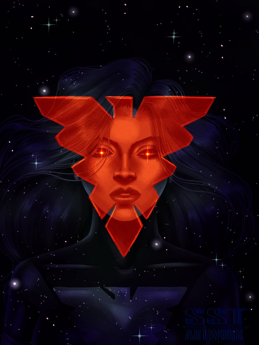 SSTArtwork's tweet photo. One day I’ll stop warming up with Jean Grey as Phoenix in space, but today is not that day! https://t.co/gLHRGpwq35