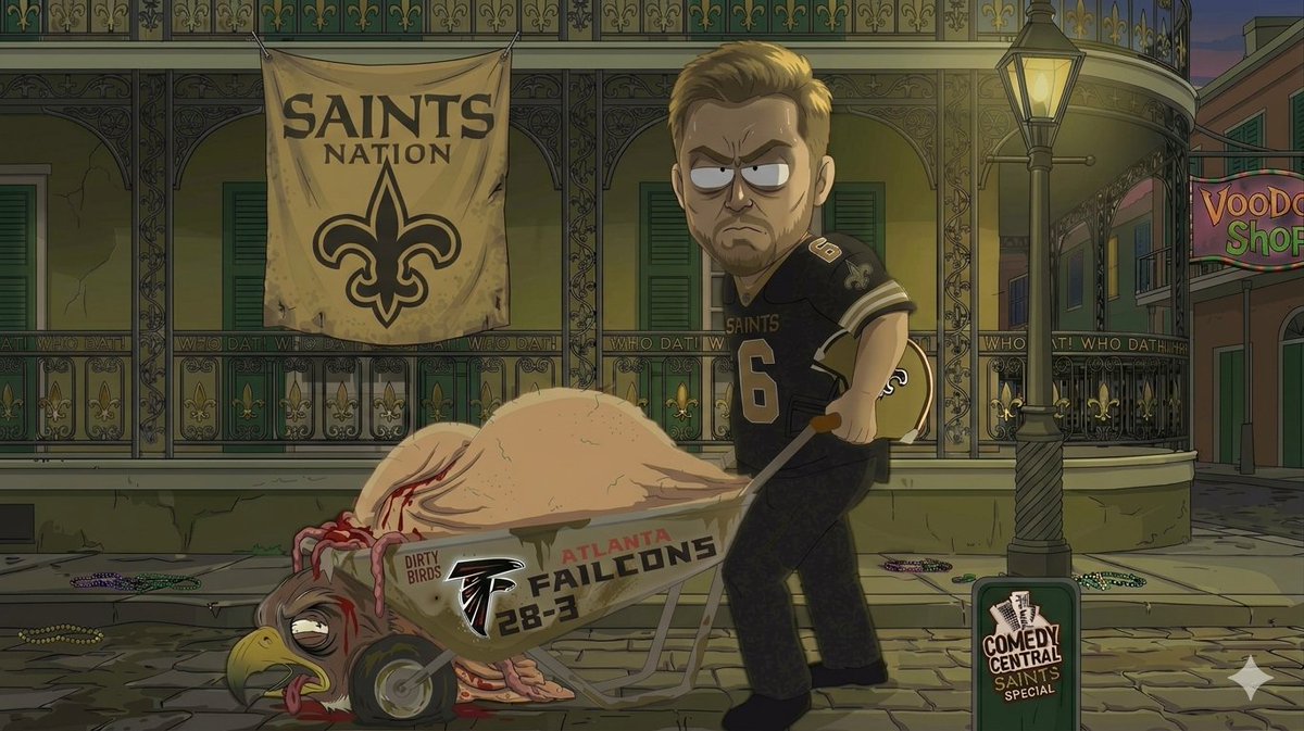 AKangs_Heir's tweet photo. #WhotDatNation #Saints #MNF #SaintsvsFalcons https://t.co/QsN8p8BPKY