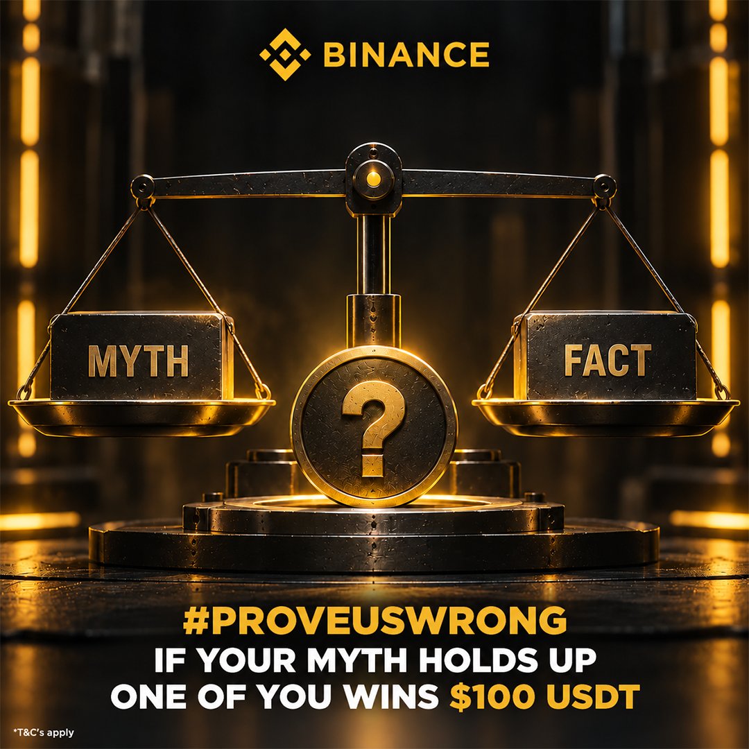 BinanceForIN's tweet photo. 𝗙𝗜𝗡𝗔𝗟 𝗗𝗔𝗬.

You’ve given us your facts.

Now give us the one 𝙘𝙧𝙮𝙥𝙩𝙤 𝙢𝙮𝙩𝙝 you think might actually be true.

Something everyone repeats.
Something people still argue about.
Something you want settled.

𝗗𝗿𝗼𝗽 𝗶𝘁 𝗯𝗲𝗹𝗼𝘄.  
We get 24 hours to investigate it.

If you manage to make us rethink the answer, you could win $𝟭𝟬𝟬 𝗨𝗦𝗗𝗧.

✍️ Rules:
- Follow @BinanceForIN, like and reshare this post
- Tag 2 friends & get them to follow us
- Drop your fact in the comments
- We get 24 hours to break it
- Facts, exceptions, technicalities and counterexamples are all fair game

If your fact survives, one of you will win $𝟭𝟬𝟬 𝗨𝗦𝗗𝗧!

𝗣𝗥𝗢𝗩𝗘 𝗨𝗦 𝗪𝗥𝗢𝗡𝗚!

*T&Cs apply.