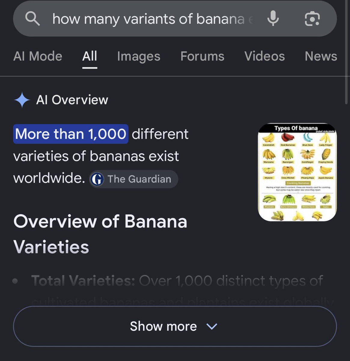 darryltwt's tweet photo. @fruitbutt024_ APPLE OUT OF EVERY FRUIT DOESNT HAVE VARIANTS??? 😂😂😂😭😭😭 
+1000 variants of bananas vs +7500 variants of apples https://t.co/U5xUiJvoER
