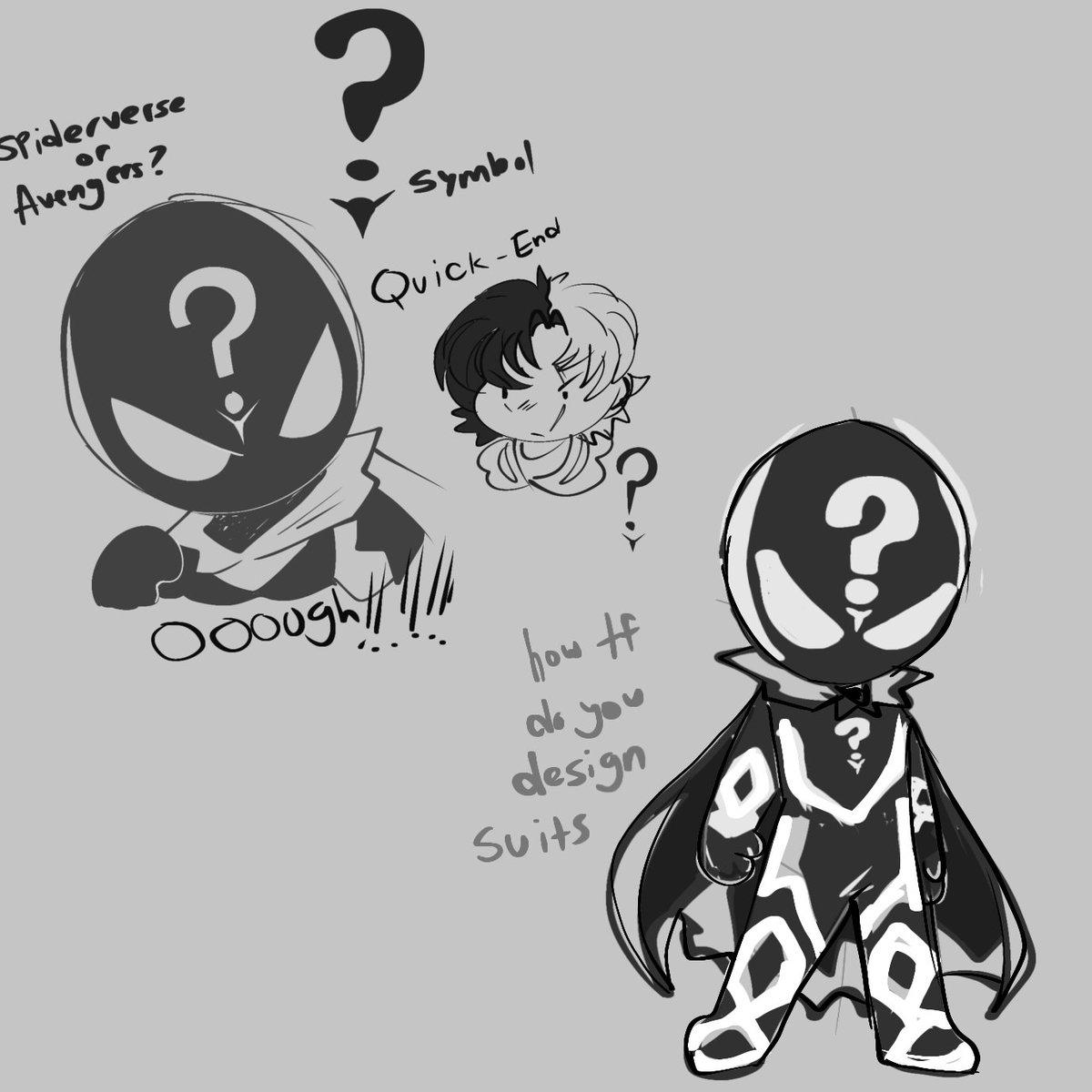 TonicCordial's tweet photo. Concept art for a new character!! My first ever marvel oc! But idk if I want him to be part of avengers or spiderverse help

He came to me in a weird avengers + star wars dream where he had like a 25% chance of killing someone from presence alone. He tupid. Help!! (More in alt) https://t.co/8YOrxt02aY