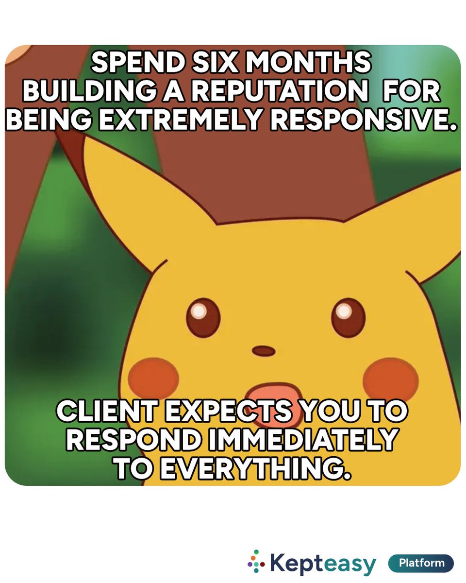 kepteasy's tweet photo. You trained them.
#MondayMeme #AgencyLife #ClientManagement #Consulting #FreelanceLife https://t.co/UNEG4jzQqh