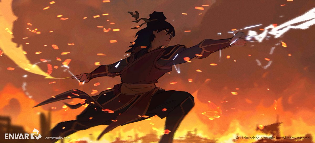 EnvarStudio's tweet photo. “You may be the last airbender… but you’re not alone”. 🍃
It was an absolute pleasure to collaborate on this amazing project, providing visual development support for the movie Avatar Aang: The Last Airbender. https://t.co/qXhTMQ6Kqo