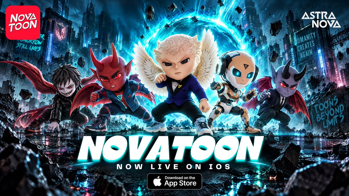 Astra__Nova's tweet photo. Nova toons is live on @AppStore 

If you have not opened Nova Toons lately, start there. Original stories and partner IP are already live, including Shibamaru: The Demon Samurai with @shibtoken and the WIF & the Sphere Heist with @dogwifcoin. 

The update: the Nova Toons Creator Economy will be announced very soon.

This is the layer where creators earn from the work they publish, and where platform revenue is routed back into the ecosystem. 

A share of that revenue is designed to fund organic $RVV buybacks from the open market. Not a one-off. A repeatable loop tied to real usage.

That is the point of the Creator Economy. Content is not only engagement. It becomes a demand engine for $RVV.

Full mechanics drop with the announcement. Do not sit this one out.

Read now: https://t.co/Jq4QoopQ5s