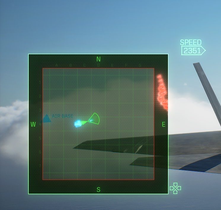 airb4gged's tweet photo. Ace Combat 8 is so goddamn good even the minimap is effective at telling a story. https://t.co/EcLRRWacUL