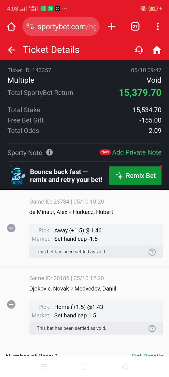 Jaidwestern99's tweet photo. @Afc_saks1 @Mrbankstips Pls can you kindly help out @SportyBet deducted my winnings from the @Mrbankstips you posted today 😭😭😭 https://t.co/OiZi2CF7Tx