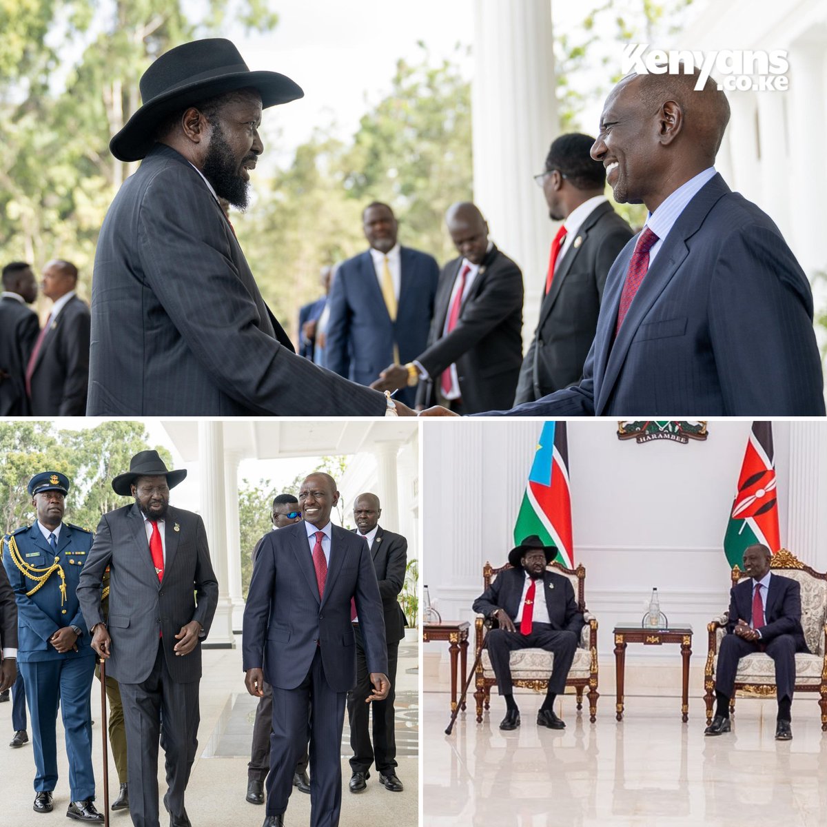 Kenyans's tweet photo. President Ruto hosts South Sudan President Salva Kiir at State House https://t.co/F3Iju4s9QS