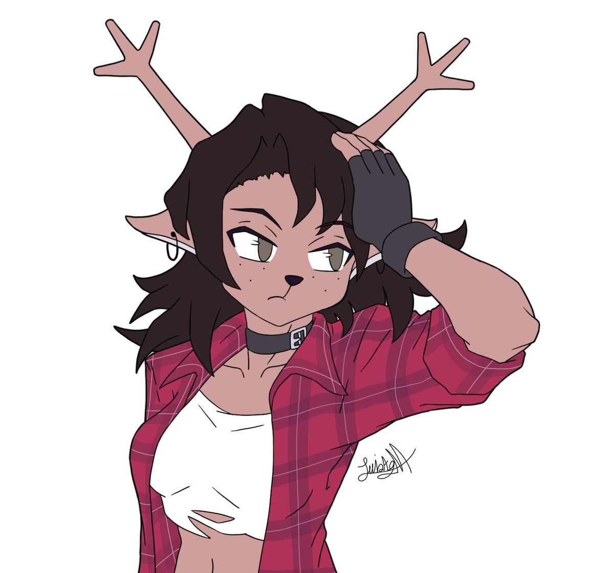 Luisgacia19's tweet photo. Comission for @Rhayan_Deer of Dess from deltarune thank you so much for comission my work 
#deltarune #furry #commissionsopen https://t.co/SO2XHc7n2u