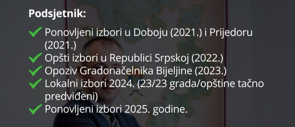 DarkoMilunovic's tweet photo. @AZobenica Danas uzivam. Nisam direktor Metrics, ali bih volio biti. Realno to je najbolja agencija u BiH (možda i u regiji).
Od 2021. 30ak istraživanja i sve 🎯
Imaš podsjetnik. I 0ve pogođeno sve, tj. Savo/Željka/NSRS. 
Citira to Europe Elecs, Financial Times...
Psi laju, karavani prolaze https://t.co/tyBAhvw2n1