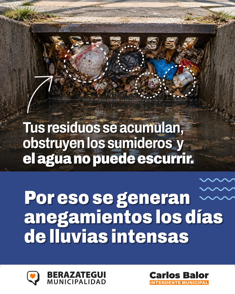 CarlosBalorBera's tweet photo. Frente a la posible llegada del fenómeno El Niño, en Berazategui estamos intensificando los trabajos de saneamiento y avanzando con obras hidráulicas para mejorar el escurrimiento del agua en los barrios. https://t.co/qIMSjcBIKK
