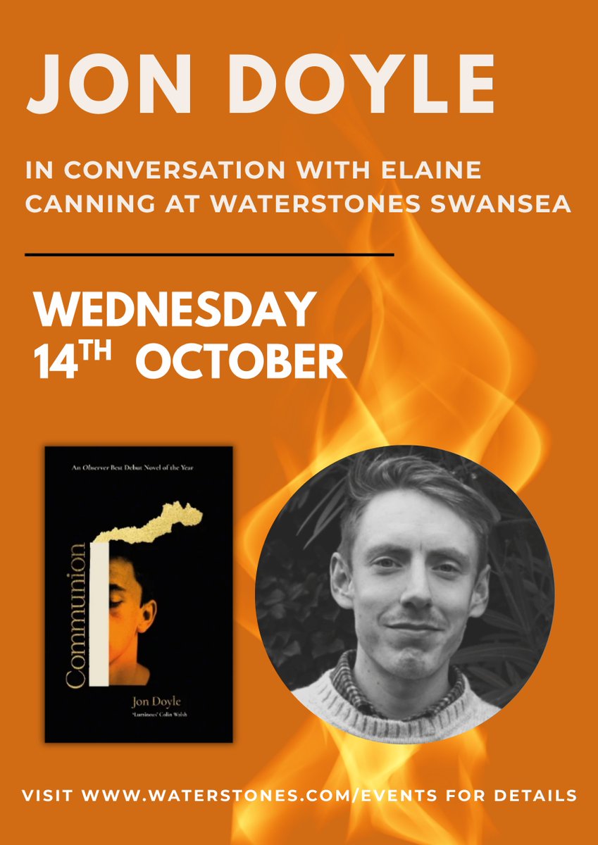 swanseastones's tweet photo. Another fabulous autumn event NOT TO BE MISSED!
Join us as we welcome author Jon Doyle to the shop. Jon will be in conversation with Elaine Canning about his stunning debut novel, Communion.
🎟 Tickets available now: https://t.co/IdA250vqfn
@AtlanticBooks #Swansea https://t.co/ytgG8R1xOb
