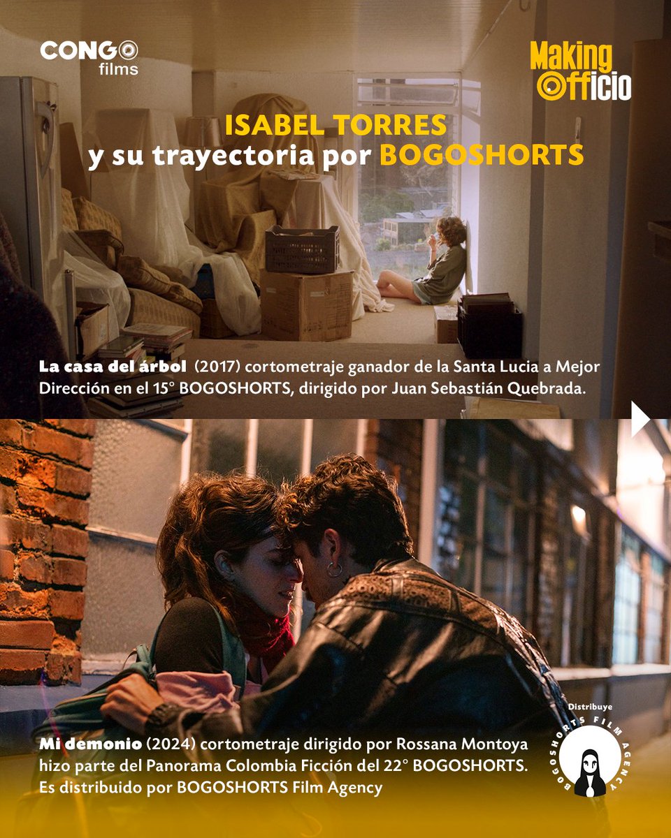 bogoshorts's tweet photo. En esta ocasión, Isabel Torres, sonidista, es protagonista de un nuevo episodio para hablar sobre su trayectoria, su trabajo y su relación con BOGOSHORTS.
#MakingOfficio #CongoFilms #CongoFilmsSchool #BOGOSHORTS https://t.co/VPQnQKqAbH
