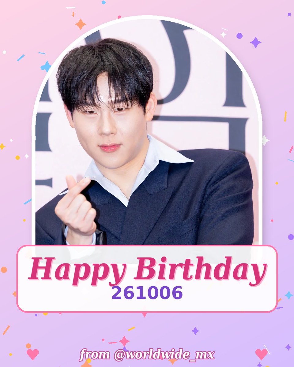 worldwide_mx's tweet photo. Happy birthday, Jooheon! 🎂💛
 Thank you for the music, the energy, and all the smiles you give us. Wishing you a year full of health, happiness, and everything you deserve. 

We're so proud of you and always cheering for you! 🎉

#MONSTAX #몬스타엑스
#JOOHONEY #주헌
#HBDtoJOOHONEY