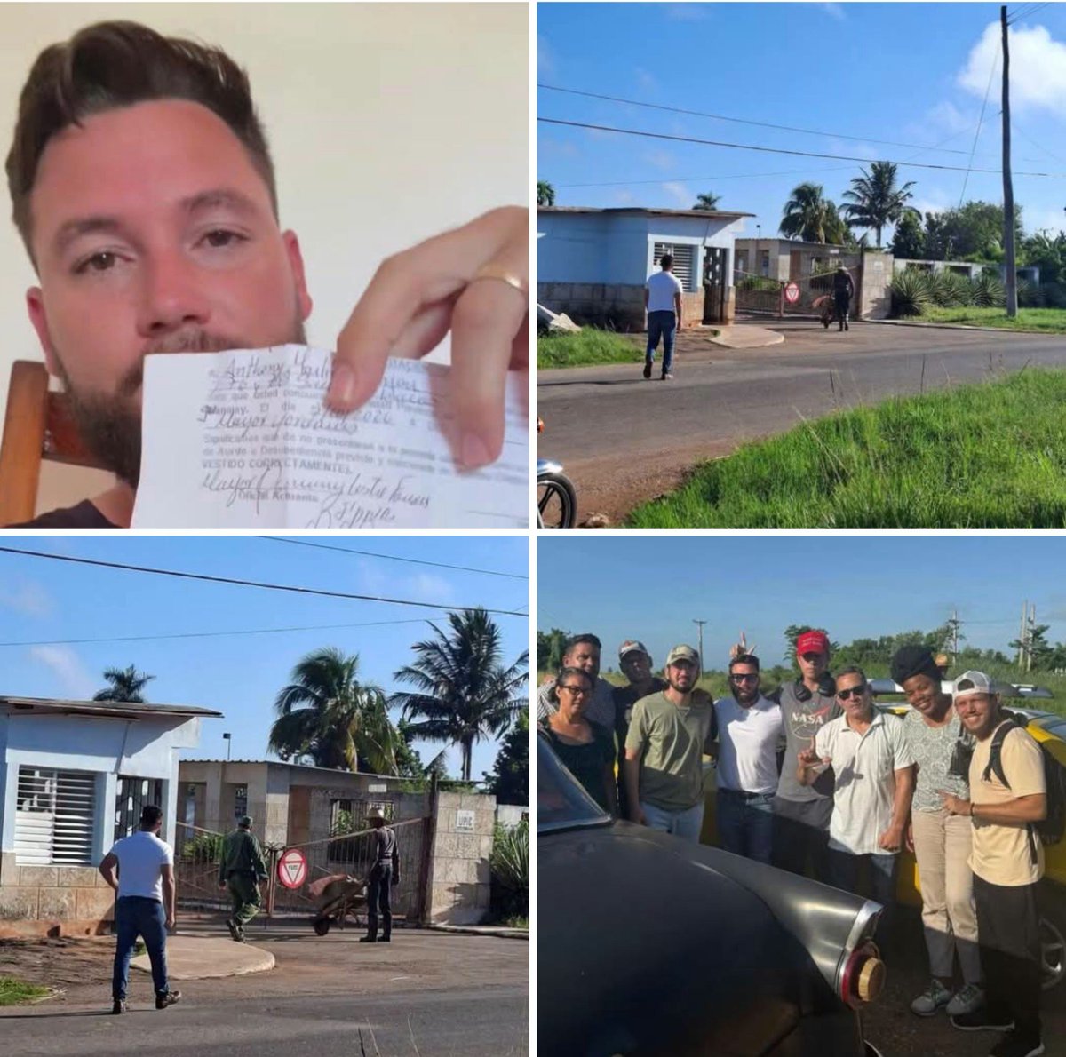 echezabaljd71's tweet photo. ANTHONY MARTÍNEZ, JOVEN CUBANO CRISTIANO, ENTRÓ A SU CITACIÓN CON LA SEGURIDAD DEL ESTADO
Por La Tijera News

Anthony Martínez, el joven cristiano Cubano, ingresó a las 9:21 de la mañana al Técnico de Guanajay para cumplir con la citación impuesta por los esbirros de la Tiranía Castrista el día de ayer.

Mientras Anthony se encuentra dentro de la instalación, miembros de Fuera de la Caja permanecen en los alrededores brindándole apoyo y esperando su salida.

La citación ocurre en medio de la situación de presión y vigilancia que enfrentan los jóvenes que desde las redes sociales denuncian la realidad Cubana por parte del aparato Represivo del Castrismo.

Desde La Tijera News continuaremos informando sobre lo que ocurra y estaremos atentos a su salida.

#Cuba #AnthonyMartinez #LibertadReligiosa #DerechosHumanos #LaTijeraNews

© LaTijera