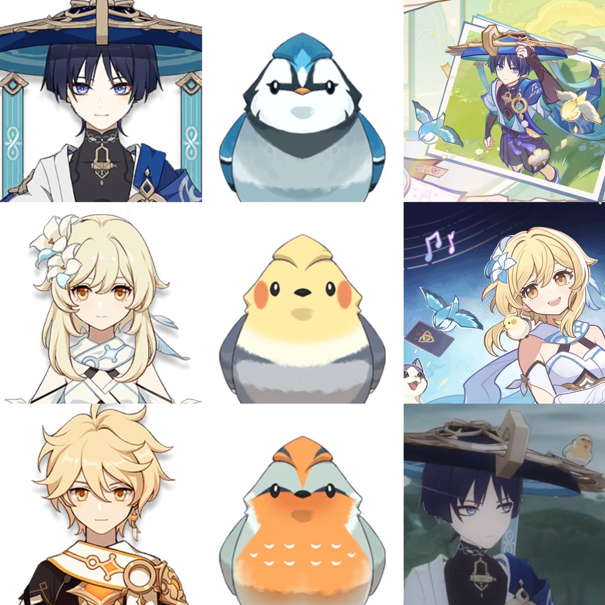 Liny0505's tweet photo. I think this is how chaotic the relationship among these three birds is: https://t.co/0NC6snlqzQ