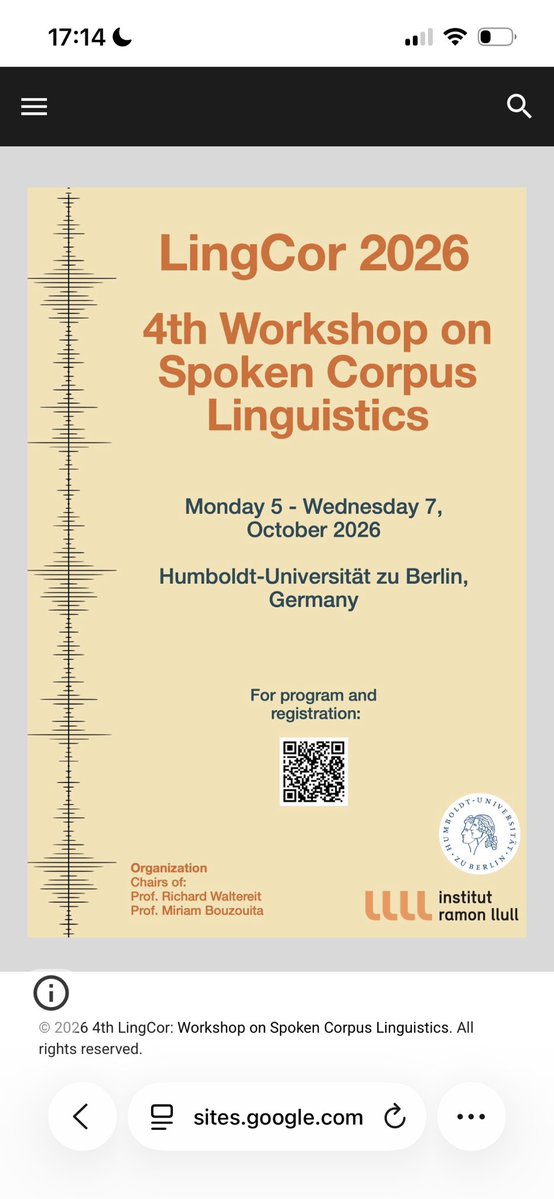 AndreuSenti's tweet photo. Comença el #LingCor2026 a @HumboldtUni Un goig veure que després de les tres edicions anteriors continua ara a Berlín! #spokencorpus #corpuslinguistics https://t.co/CoZUkKI28u