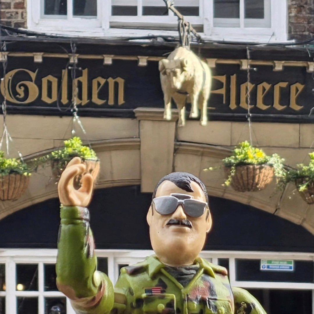 xazylphoenix's tweet photo. If you know you know 🤷♂️ @_SgtSlaughter doing a tour of England...or is it Sgt Slammer? 🫡 #gijoe #actionman #actionforce https://t.co/6QHqlKGr2X