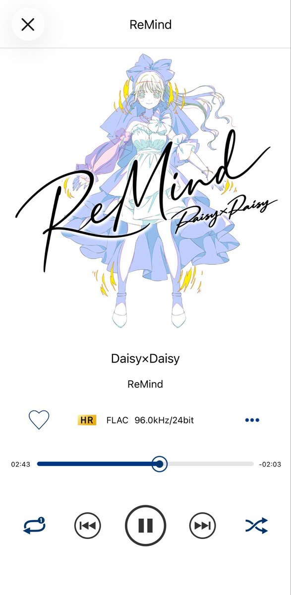 Chevalier_YD10's tweet photo. ReMind/Daisy×Daisy|音楽ダウンロード・音楽配信サイト mora ~WALKMAN®公式ミュージックストア~ https://t.co/ybtfAykHSL #morajp
ハイレゾver.で購入しました☆彡
めっちゃいい👍
#DaisyxDaisy
#ReMind https://t.co/9dotpVcOd0
