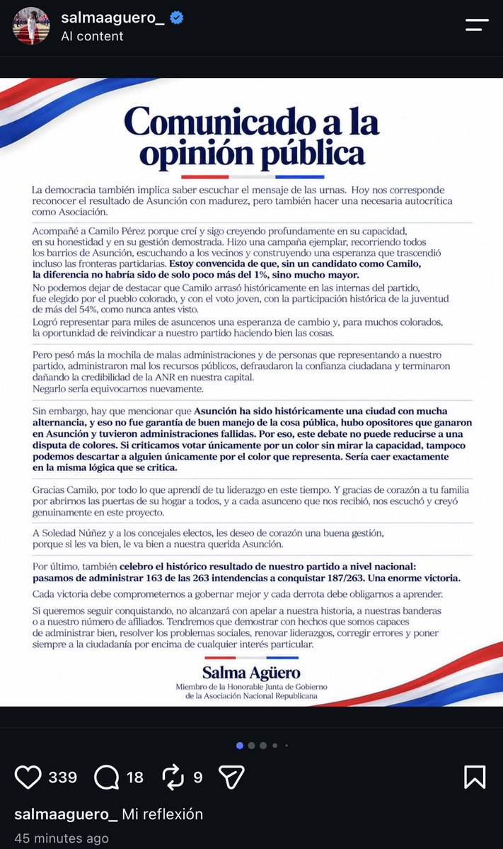 ezeaquinos's tweet photo. el comunicado redactado por chatgpt de nuestra ministra de la juventud https://t.co/fnM5l4Xv3p