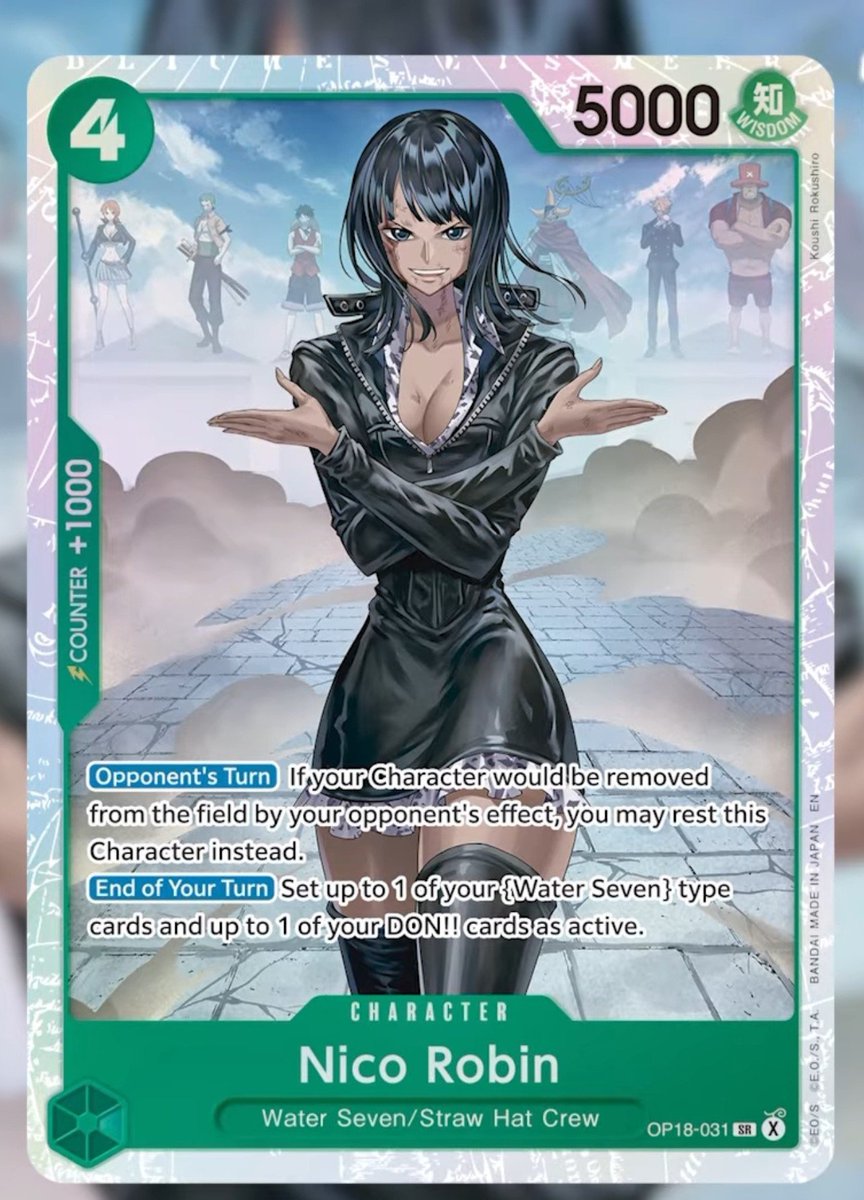 Vampyrgaming's tweet photo. OP18 Nico Robin Base SR https://t.co/kQiDbYrBrw