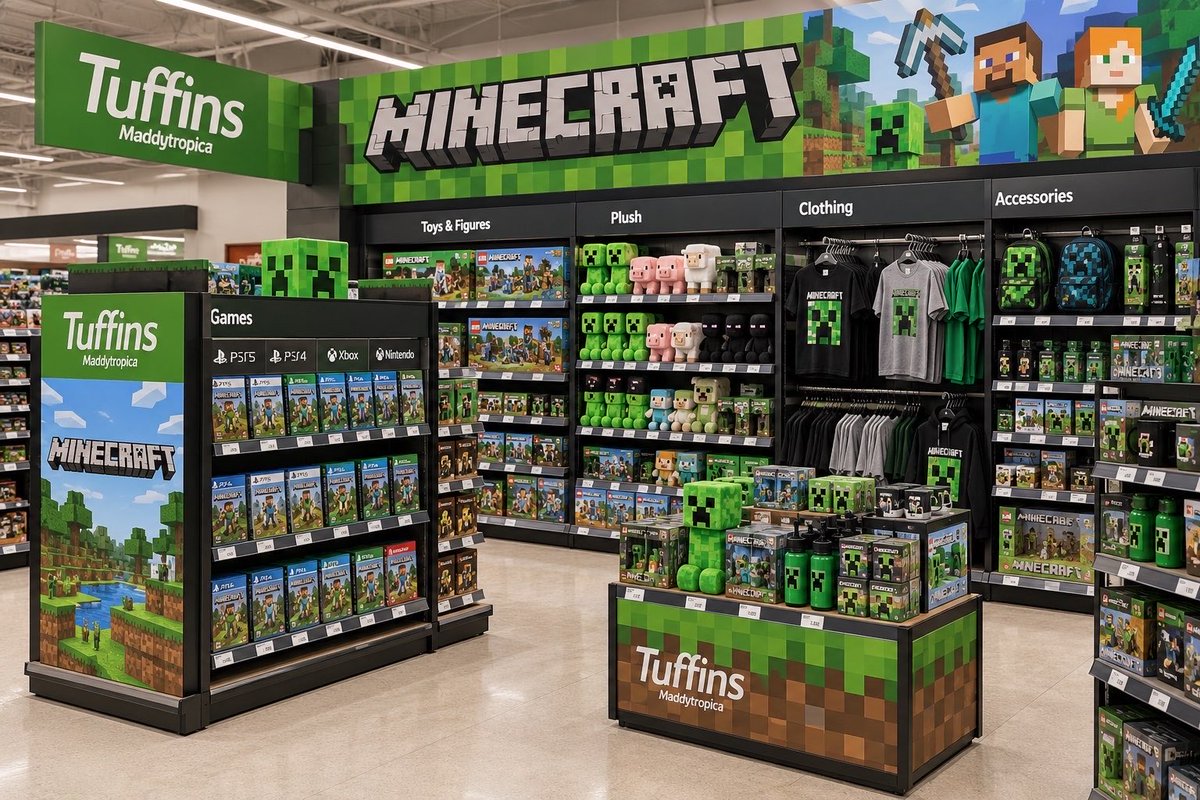 TuffinsMaddy's tweet photo. Check out our brand new Minecraft section available in all our stores! https://t.co/MpCcHNESlR