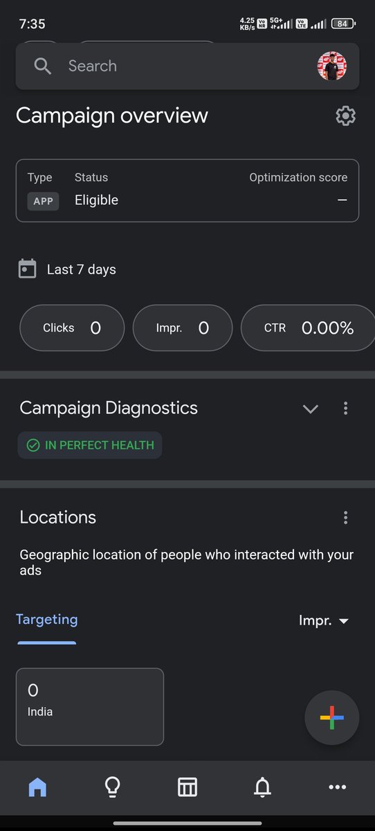 iftarul_hasan's tweet photo. One of those founder problems I didn’t expect 😅
I launched Google Ads for my app, WorkerMeet.
💳 Payment method is active
✅ Campaign status: Eligible
✅ Campaign diagnostics: “In Perfect Health”
🌍 Targeting: India
And yet…
0 impressions.
0 clicks.
₹0 spent.
I’m still new to Google Ads, so maybe I’m missing something obvious.
Founders / Google Ads experts — what would you check first?
If you’ve faced this before, I’d really appreciate your advice. 👇
Building WorkerMeet as a solo founder, and trying to learn everything along the way.
#GoogleAds #AppMarketing #Startup #IndieHacker #BuildInPublic #WorkerMeet