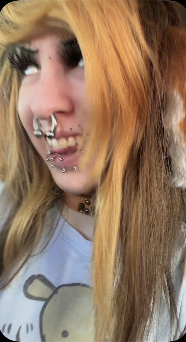 boneforpuppy's tweet photo. woof #puppy #puppytwt #puppygirl #piercings #bodymods #stretchedseptum https://t.co/36KRK55mZb