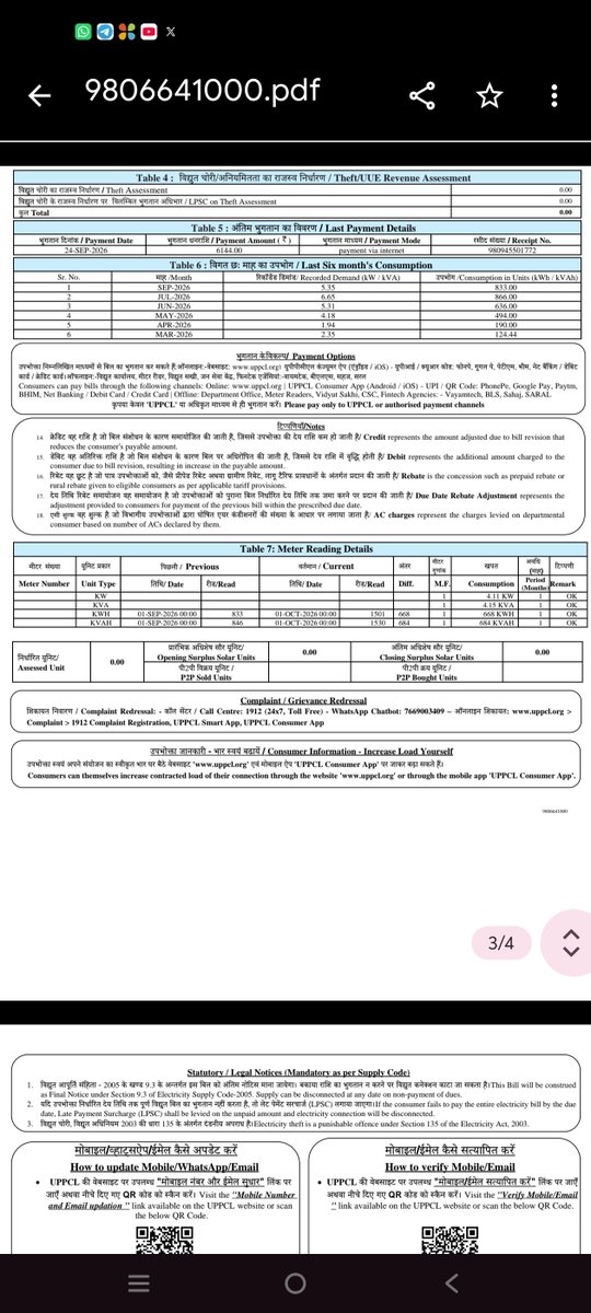PRADEEPRAOGAUT2's tweet photo. @MVVNLHQ @UPPCLLKO @mvvnlhardoi Ye dekhiye isme koi net metering shuru nahi hui https://t.co/2tfZONJh5Z