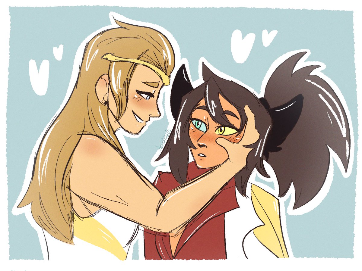 her3issly's tweet photo. #noainktober #noainktober2026 #adora #catra #shera https://t.co/h6VAXV9aZq