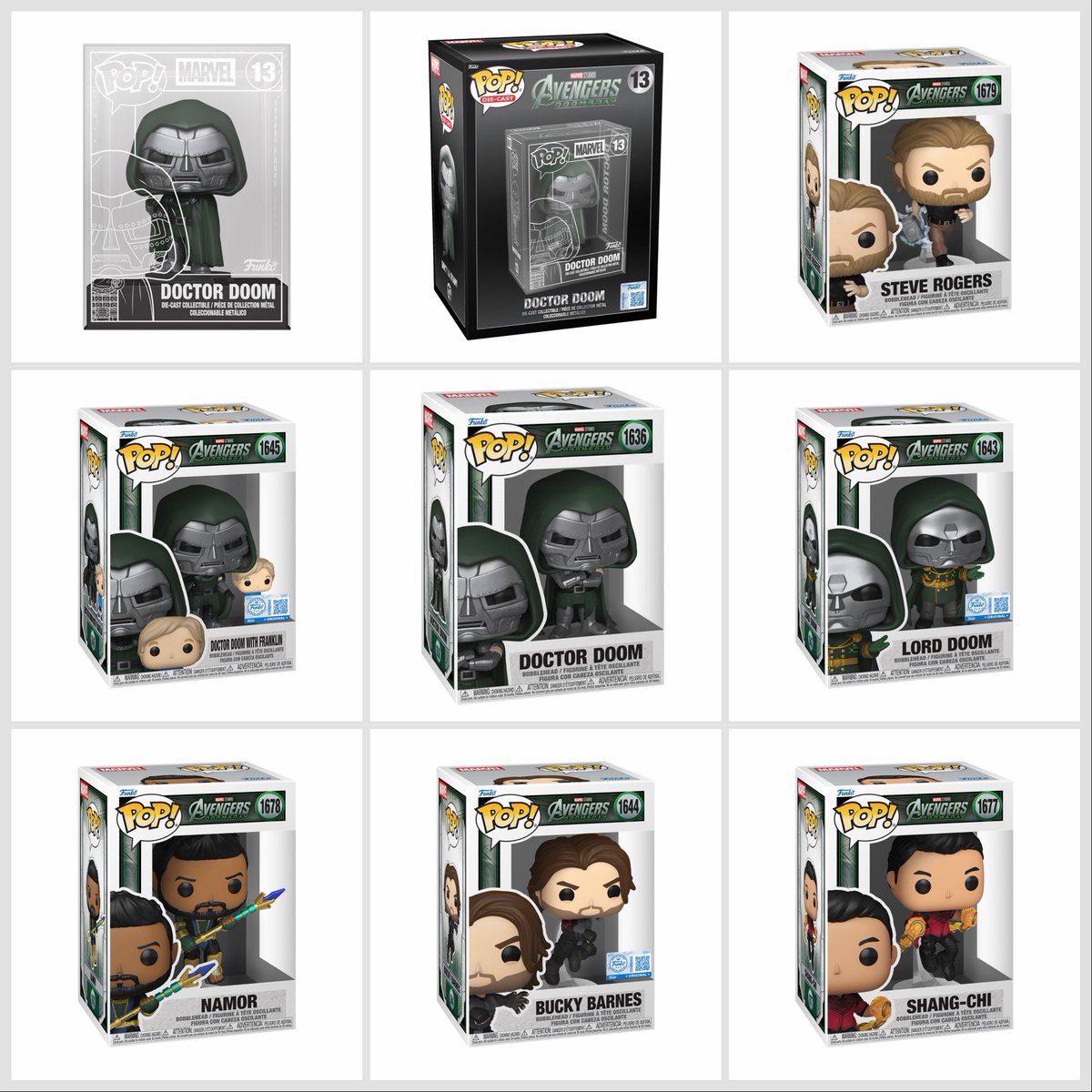 DisTrackers's tweet photo. First look at Avengers Doomsday Pops! Preorders open soon!
.
Funko - https://t.co/qRp09jqoUY
Entertainment Earth - https://t.co/YtoRhRaM7L
Amazon - https://t.co/sif2D8df3d | https://t.co/vkQ1qf4Gjy
.
#Ad #Funko #FunkoPop #Marvel #AvengersDoomsday https://t.co/lzHmeRIHqL