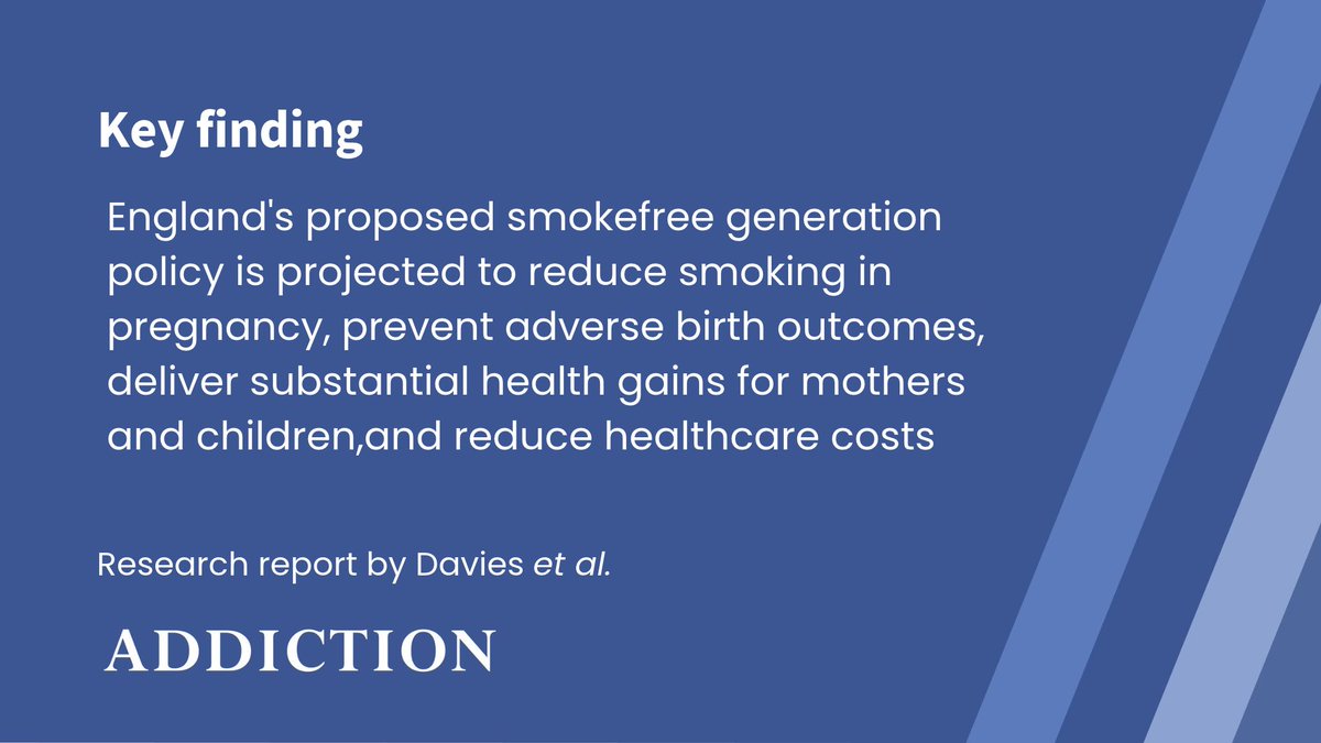 AddictionJrnl's tweet photo. An exploratory economic assessment of the effect of the smoke-free generation policy in England on smoking in pregnancy https://t.co/i9HK2v9KlY https://t.co/nBxrKFo1TZ