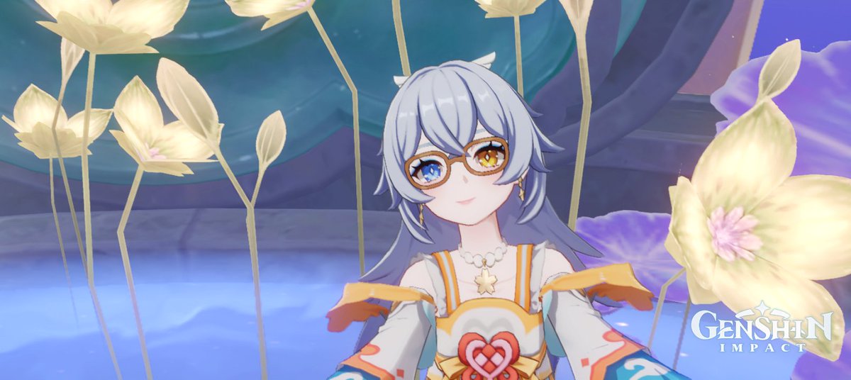 chcharade's tweet photo. More photos with her new specs 🤓✨
#manekina #miliastrawonderland
#星々の幻境 #genshinimpact https://t.co/vSL6drVCP8